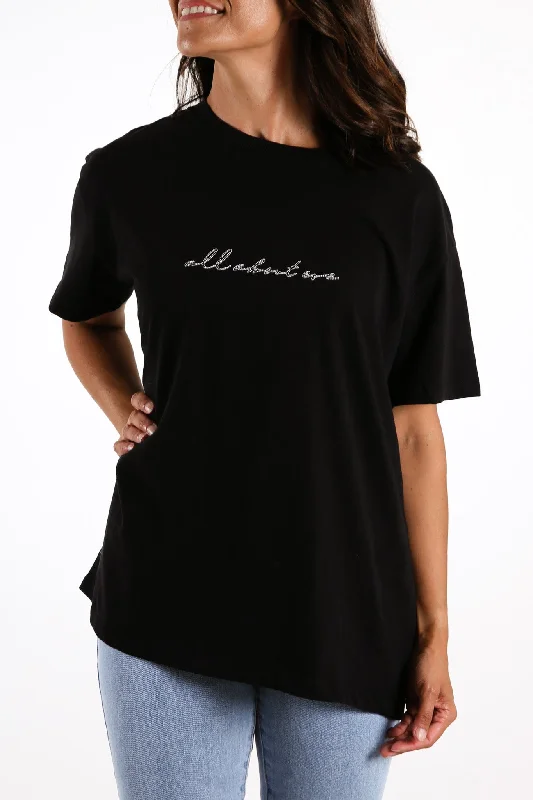 Minimalist T-ShirtsContrast Tee Black