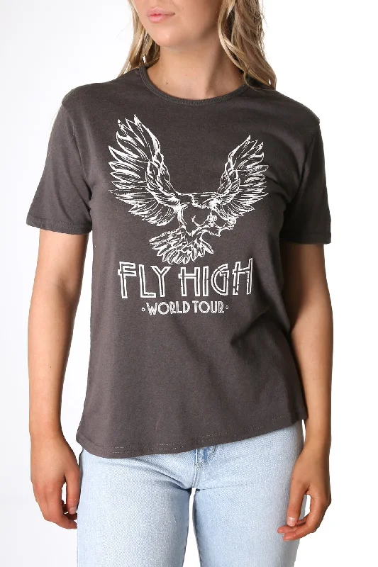 Cropped T-ShirtsFly High Tee Washed Black