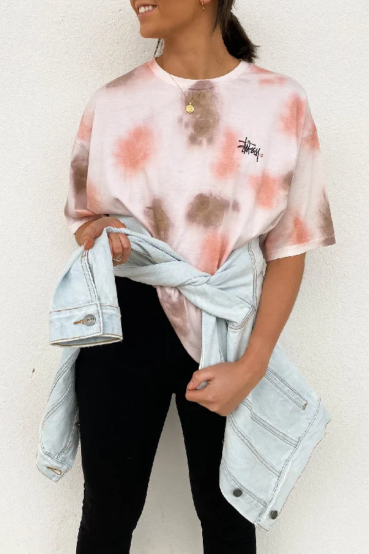 Velvet T-ShirtsGraffiti Tie Dye Relaxed Tee Blush