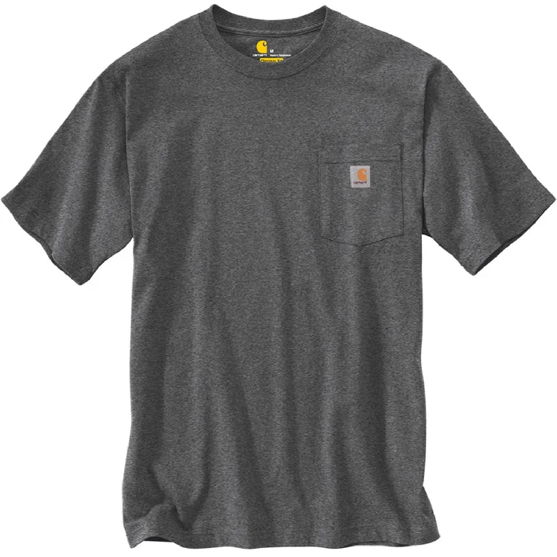 Linen T-ShirtsK87 - Loose Fit Heavyweight Pocket Tee, Carbon Heather