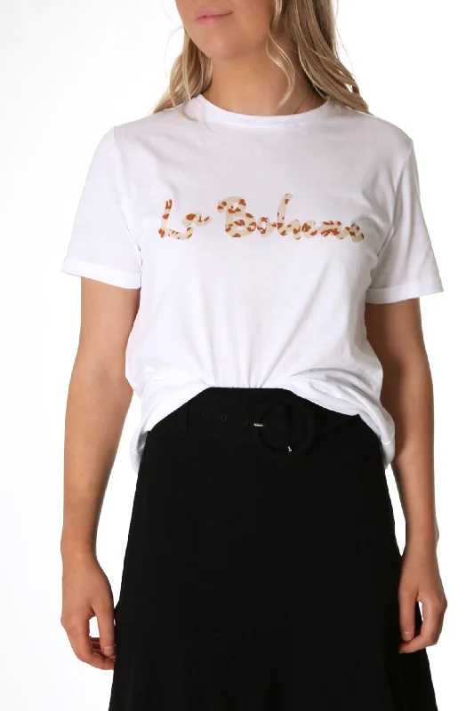 Reflective T-ShirtsLa Boheme Tee White Animal