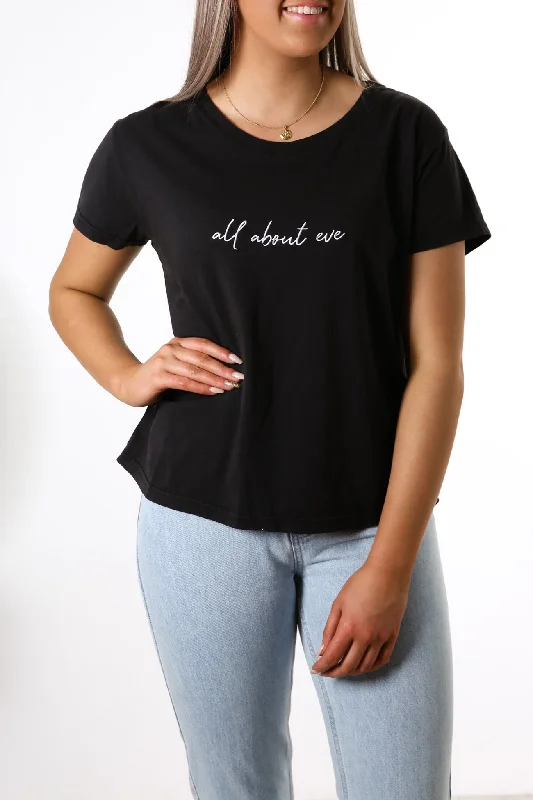 Distressed T-ShirtsMika Relaxed Tee Black