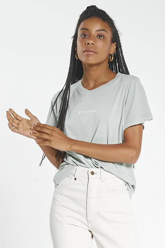 Leather-Paneled T-ShirtsMinimal Thrills Relaxed Tee Eucalyptus