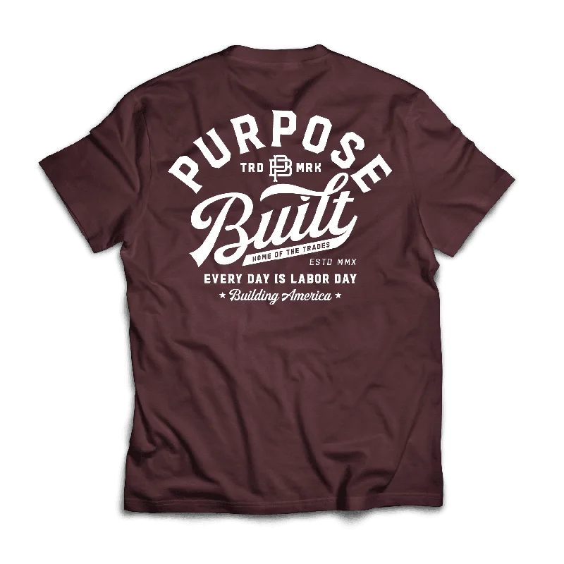 Festival T-ShirtsPB Script Tee, Maroon