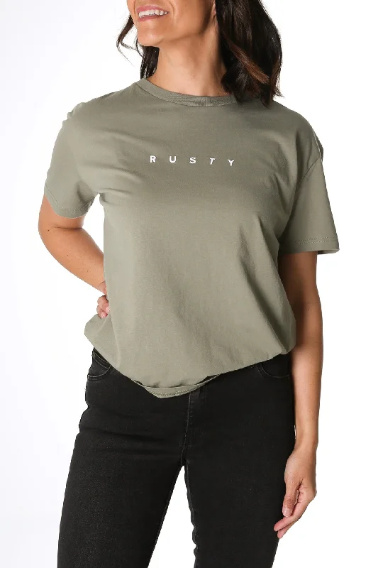 Printed T-ShirtsRusty Essentials Easy Fit Tee Savanna