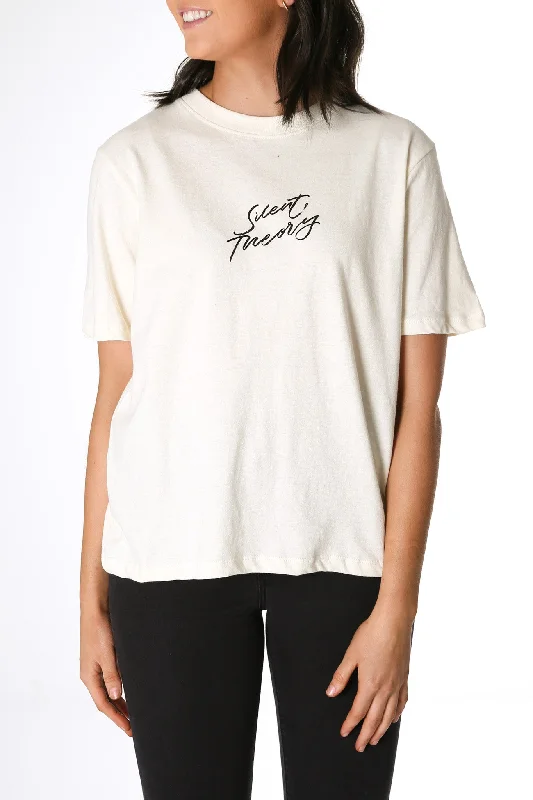 Velvet T-ShirtsScript Tee Natural