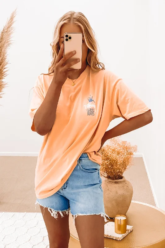 Boat Neck T-ShirtsVintage Global Roots Relaxed Tee Apricot