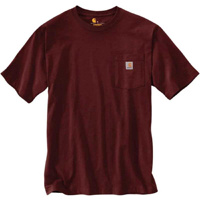 Fleece T-ShirtsK87 - Loose Fit Heavyweight Pocket Tee, Port