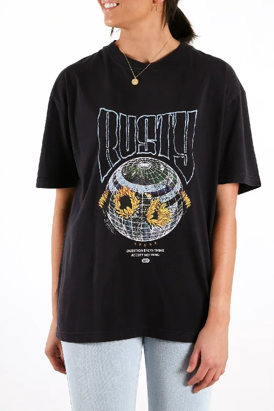 Plush T-ShirtsWorldwide Tee Black