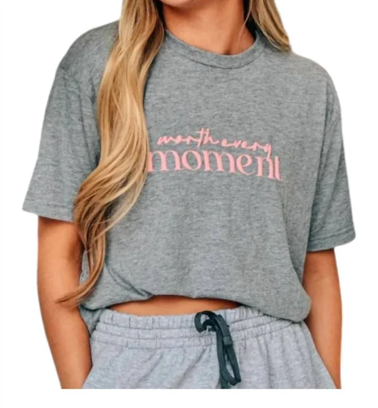 Sports Team T-ShirtsWorth Every Moment Tee In Grey